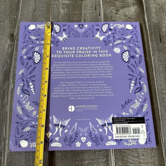 Color & Praise Biblical Christian Adult Coloring Book - Picture 3 of 5